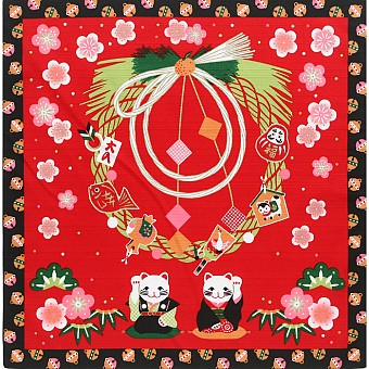 綿小風呂敷 四季彩布 正月
